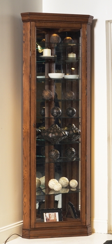 Jonathan E David Furniture C109 Corner Curio Cabinet Oak