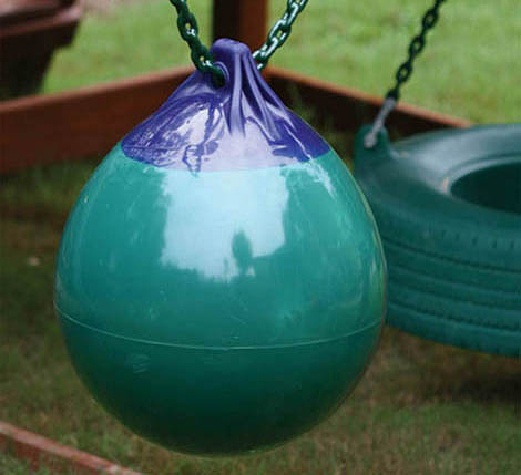 Gorilla Playsets 040012GG Buoy Ball with Trapeze Bar Green