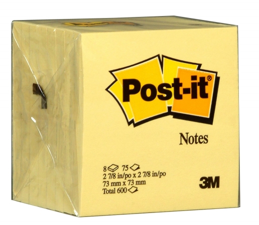3m 3in. x 3in. 75 Sheet Canary Yellow PostIt Notes 5442