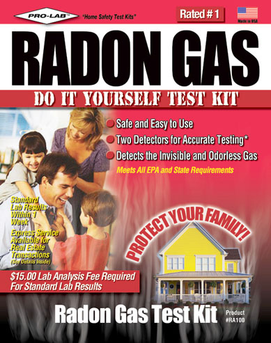 Do-it-yourself Radon Gas Test Kit Ra100