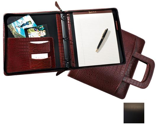 Raika SF 179 BLK 3 Ring Zipper Binder - Black