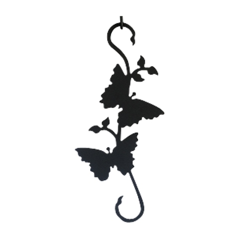 Village Wrought Iron SHD38 Butterfly SHook  Black