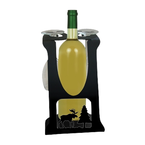 Wrc-c-22 Wine Holder Moose Design
