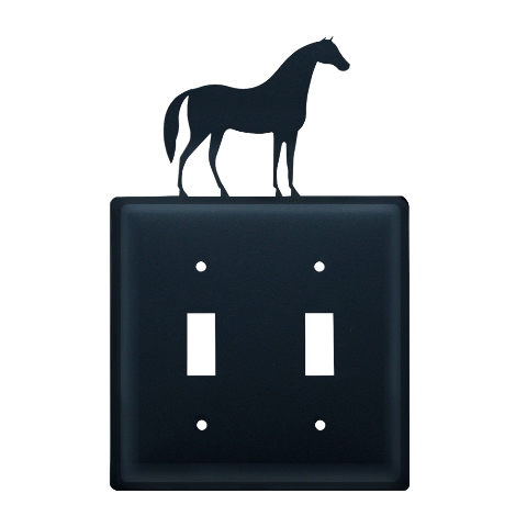 Horse Switch Cover Double - Black