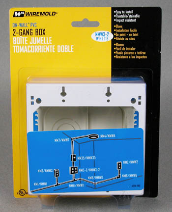 Wiremold Double Gang Switch Box NMW32