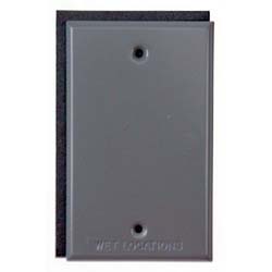 Gray Single Gang Blank Switch Plate Cover 5173-0