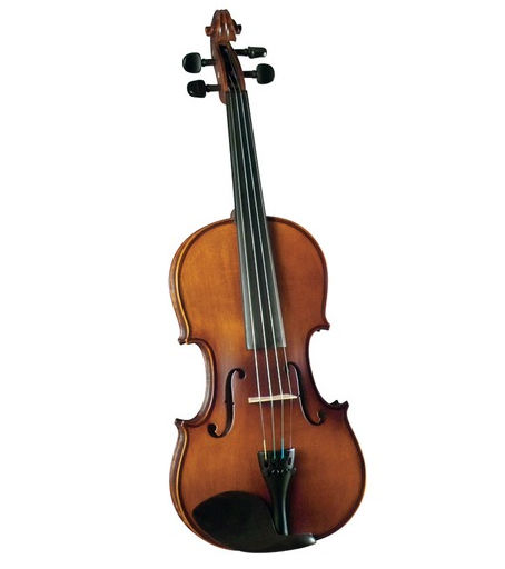 Saga SV225 .25 Cremona Student .25 Size Violin Outfit with Highly Flamed Maple Body  Antiqued