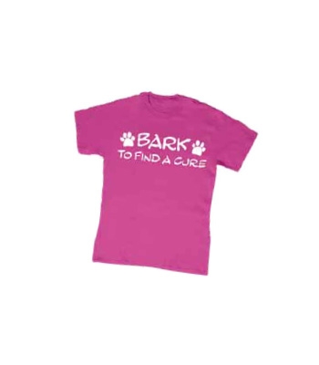 Imagine This Company 1019PM Bark to Find A Cure Medium Pet TShirt  Pink