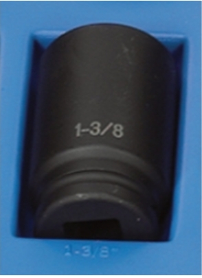75in. Drive 6 Point Deep Fractional Impact Socket 1-.38