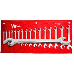 V8t816 Angle Wrench Combination Set - 16 Pieces