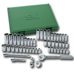 Skt94549 .38in. Drive 6 Point Fractional-metric Socket Set With Universal Joint - 49 Pieces
