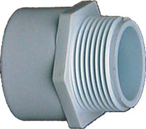 .50in. X .75in. Pvc Sch. 40 Reducing Male Adapters 30457 - Pack Of 10