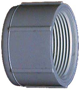 .75in. Pvc Sch. 40 Threaded Caps 30167 - Pack Of 10