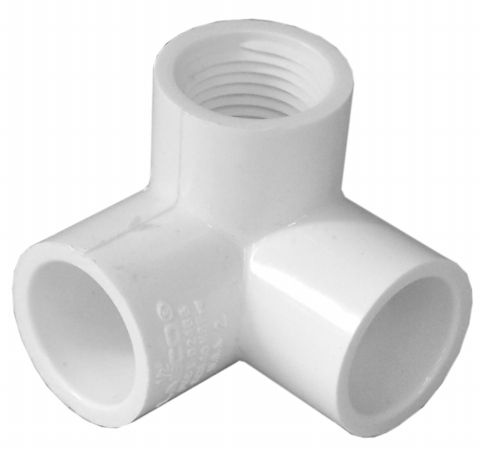 .50 In. Pvc 90 Degrees Elbow With Female Side Inlet 33105