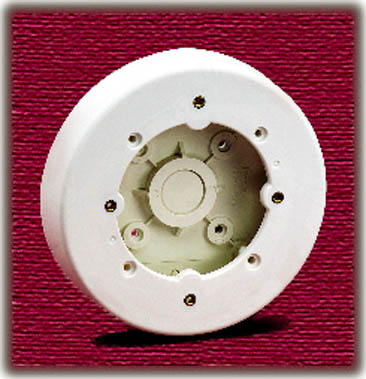 Wiremold 4in. Ivory Round Ceiling Box NM4