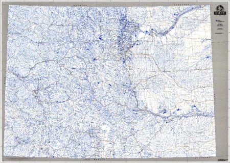 Vivid Publishing 104425 Stream Map Colorado Rolled by Vivid Publishing