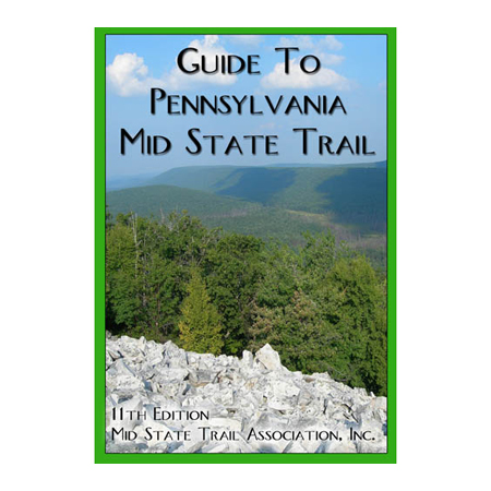 103250 Map And Guide Mountain State Trail 7 Mountain Pennsylvania By Mid State Trail Association