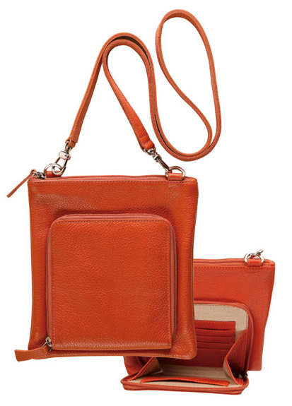 Ro 155 Orange 7.5in. X 8in. Travel Shoulder Bag - Orange