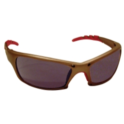Sas542-0101 Gtr Safety Glasses Gold Frames And Shade Lens In Polybag