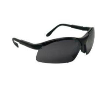 Sidewinders Safety Glasses - Black Frames-shade Lens