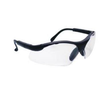Sidewinders Safety Glasses - Black Frames-clear Lens
