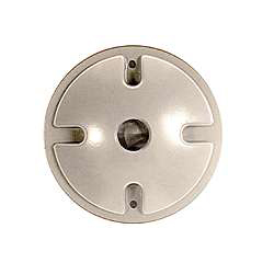 4in. White Single Outlet Weatherproof Round Lampholder Covers