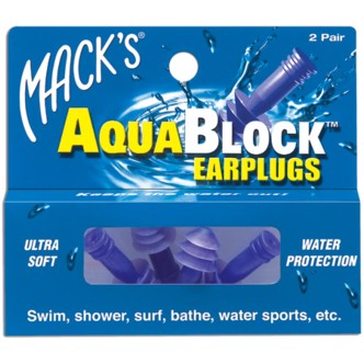 360015 Ear Care Aquablock Earplugs - 2 Pair