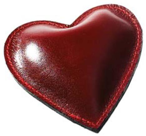Rm 160 Red Heart Paperweight - Red