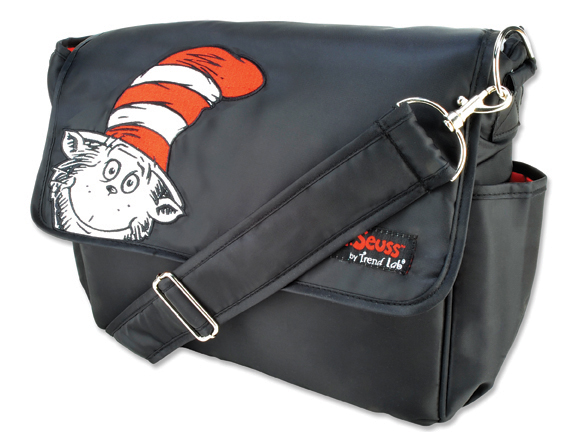 Trend Lab 30096 Diaper Bag Dr. Seuss Cat In The Hat Messenger