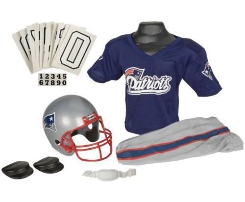 Caseys Distributing 2572528973 New England Patriots Football Deluxe Uniform Set Size Small