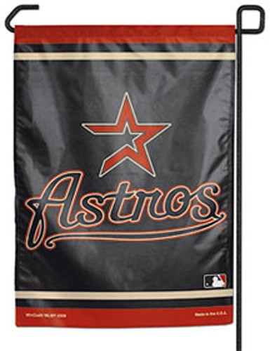 Caseys Distributing 3208568416 Houston Astros 11 in. x 15 in. Garden Flag