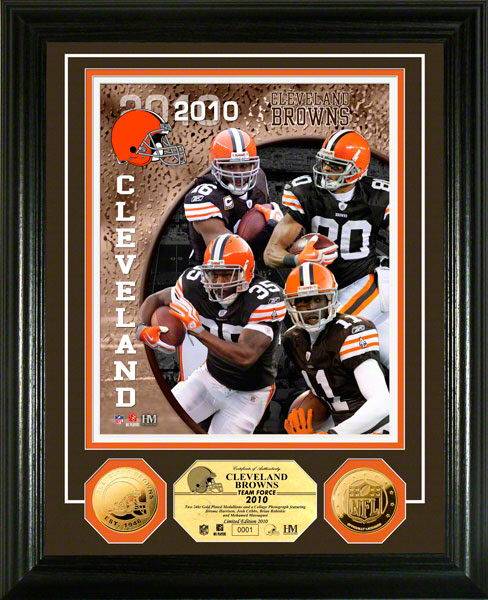 Highland Mint PHOTO3793K Cleveland Browns Team Force 24KT Gold Coin Photo Mint