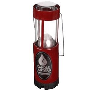 350387 Telescoping Candle Lantern With Entire Glass Globe - Red