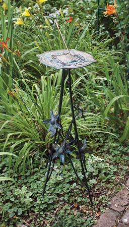 Rome Industries B86 Floral Pedestal Base  Wrought Iron with Antique Finish