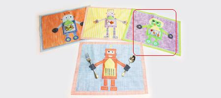 S11t06 Green Robot Placemat