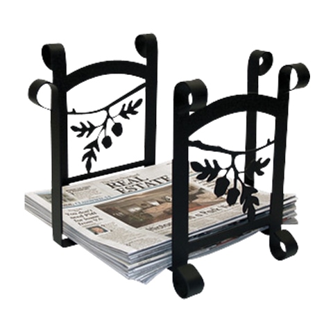 Village Wrought Iron RB-93 Acorn Recycle Bin - Black Village Wrought Iron RB-93 Acorn Recycle Bin - Black