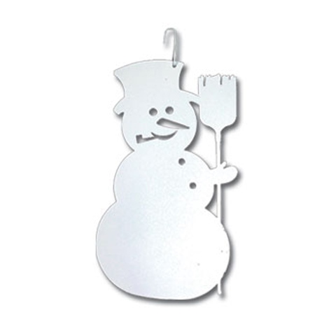 White Snowman Silhouette Decoration