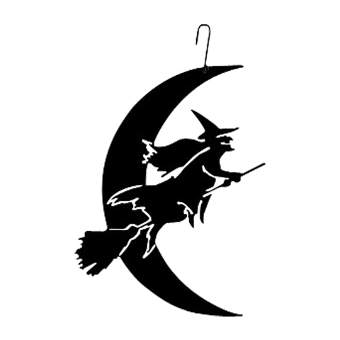 Witch-moon Silhouette Decoration