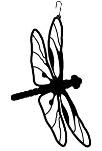 Hos-71 Dragonfly Silhouette Decoration