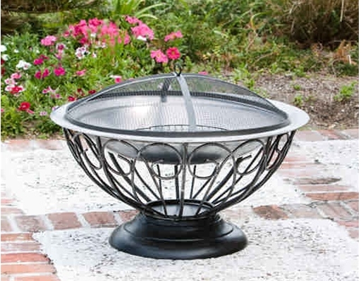Well Traveled 02119 Stainless Steel Urn Fire Pit Pewter