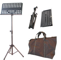 Ast4381 19 In. X 14 In. Portable Metal Sheet Music Stand With Carrying Bag