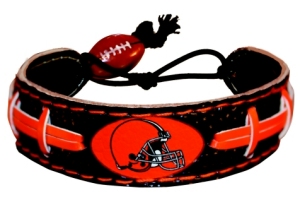 Caseys Distributing 4421402175 Cleveland Browns Team Color Football Bracelet