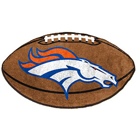 Caseys Distributing 4610405719 Denver Broncos 22 in. x 35 in. Football Mat