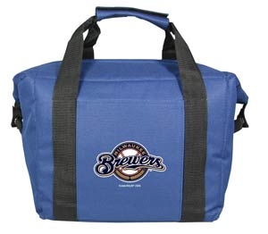 Caseys Distributing 8686784374 Milwaukee Brewers 12 Pack Cooler Bag