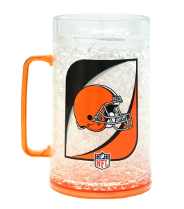 Caseys Distributing 9413101312 Cleveland Browns Crystal Freezer Mug Monster Size