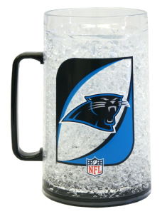 Caseys Distributing 9413101335 Carolina Panthers Crystal Freezer Mug Monster Size