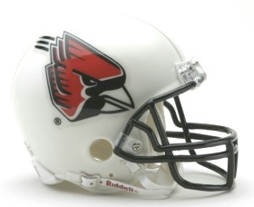 Caseys Distributing 9585531816 Ball State Cardinals Replica Mini Helmet with Z2B Mask