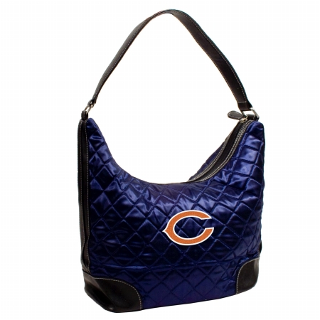 Littlearth 151469 Chicago Bears Quilted Hobo Handbag