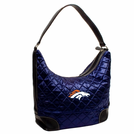 Littlearth 151471 Denver Broncos Quilted Hobo Handbag