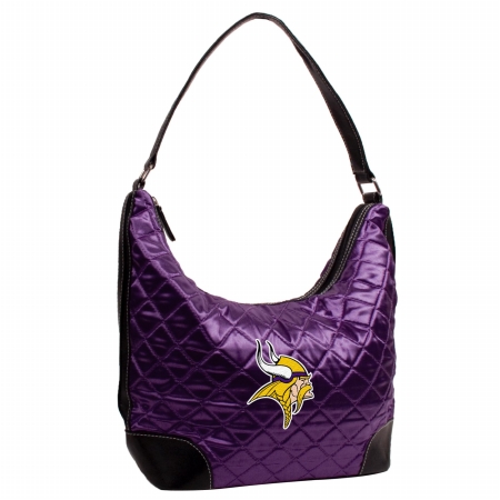 Littlearth 151476 Minnesota Vikings Quilted Hobo Handbag
